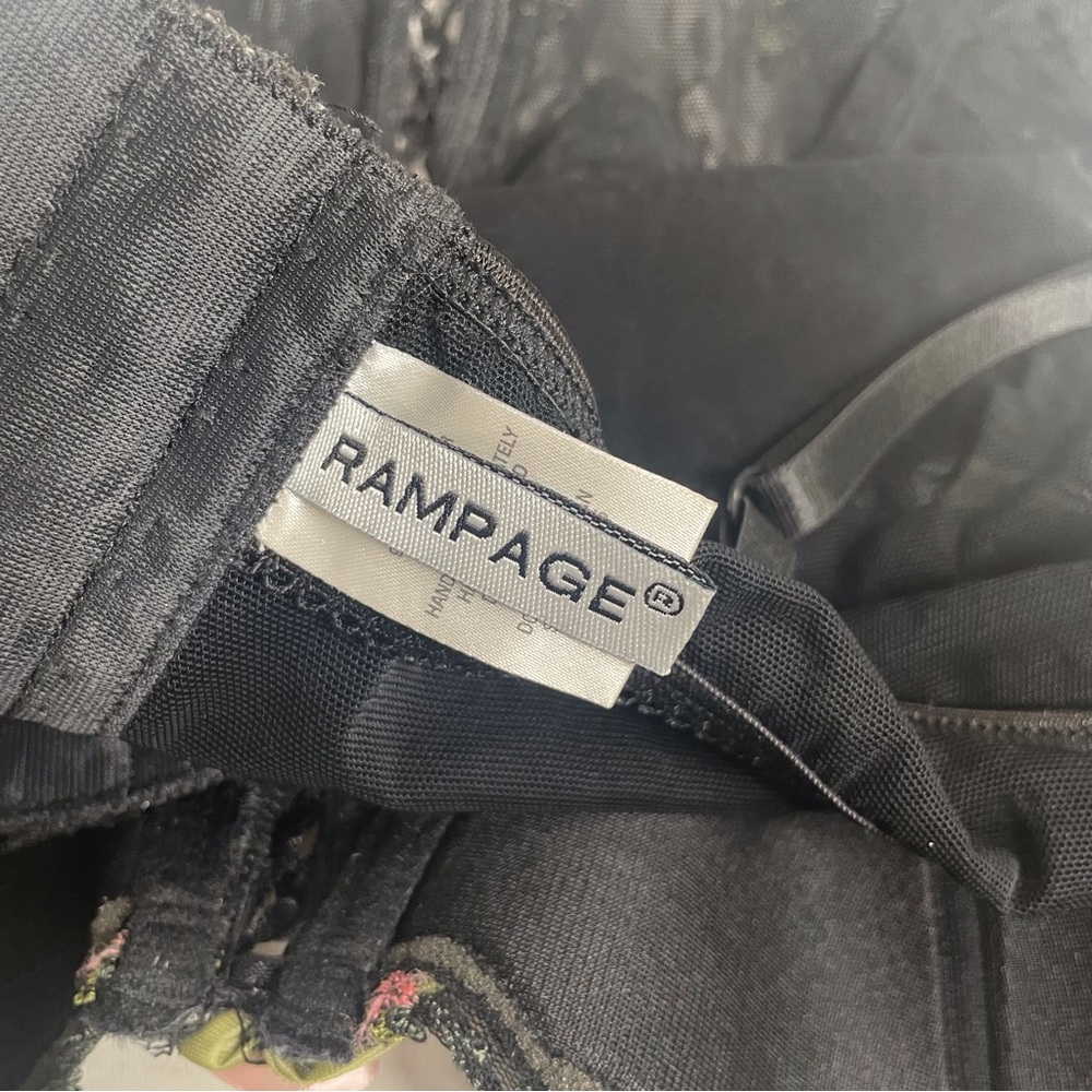 90s Rampage Embroidered Corset Bustier Top - Picture 8 of 9